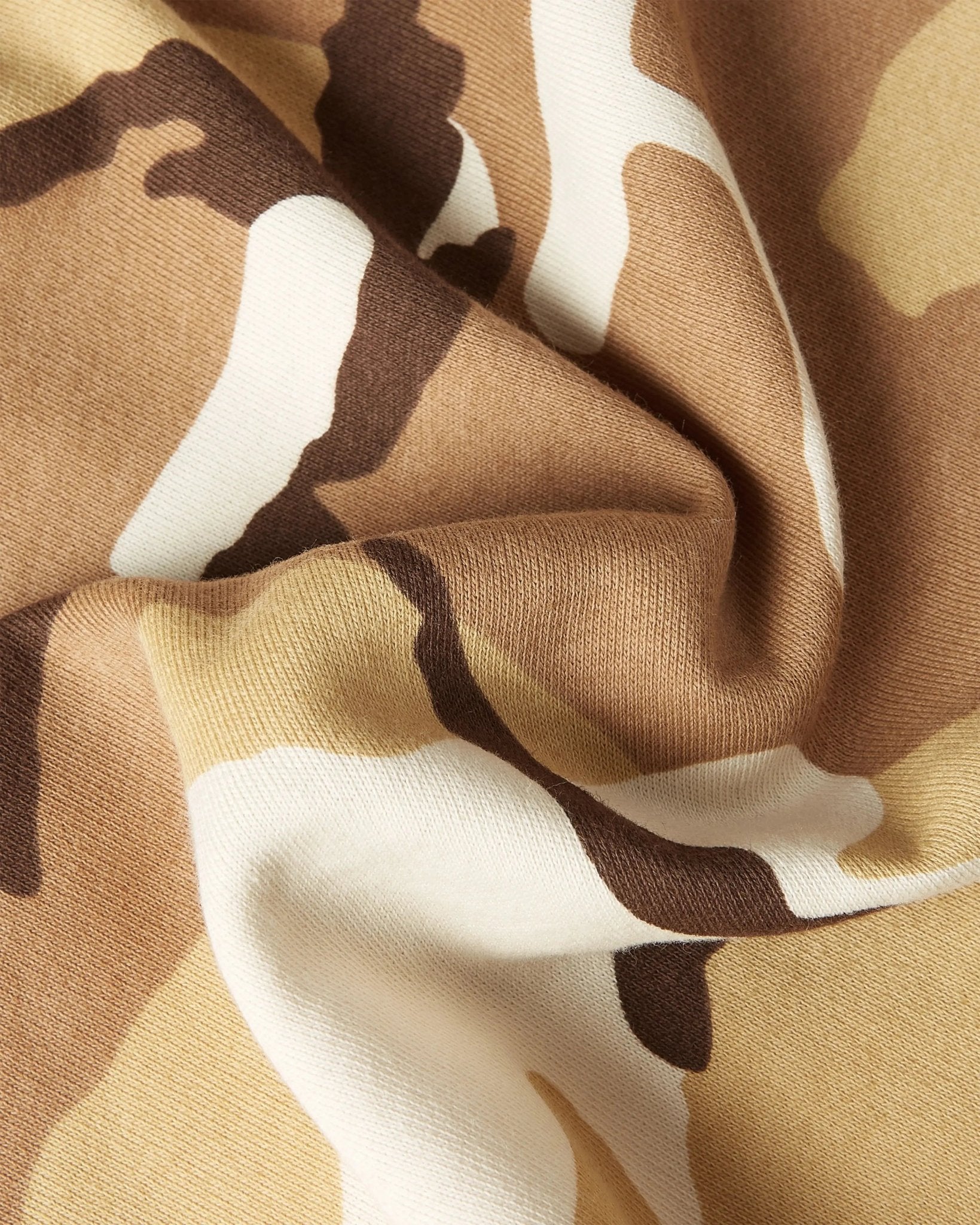 Patta Bark Woodland Camo Boxy Hooded Sweater (Sand Dollar) - Patta