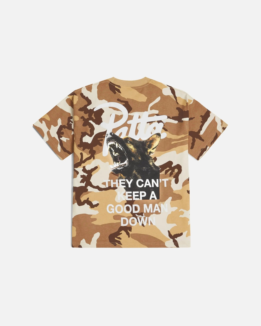 Patta Bark Woodland Camo T-Shirt (Sand Dollar) - Patta