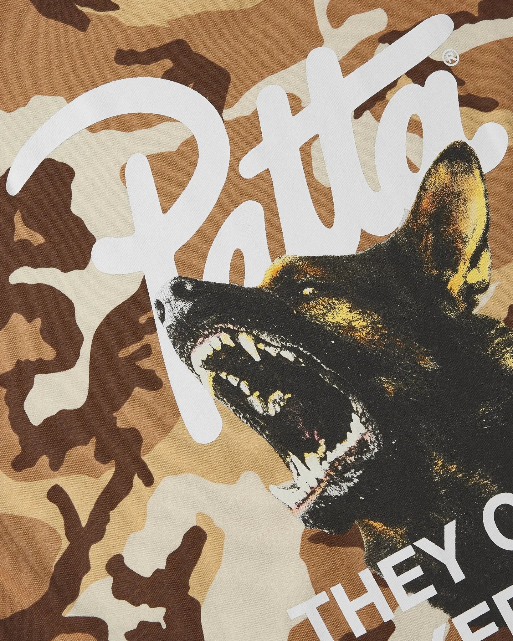 Patta Bark Woodland Camo T-Shirt (Sand Dollar) - Patta