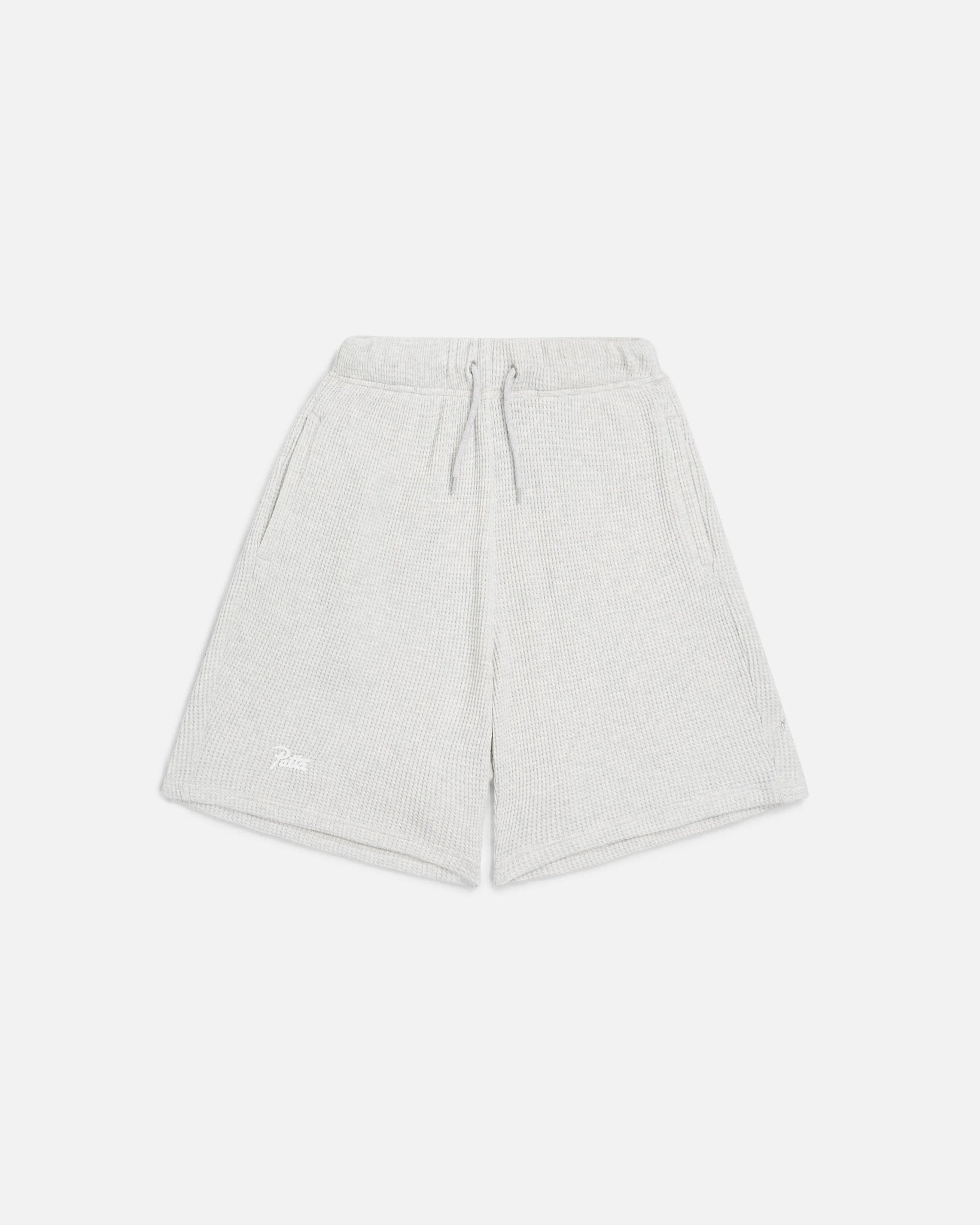 Patta Basic Waffle Shorts (Melange Grey) - Patta