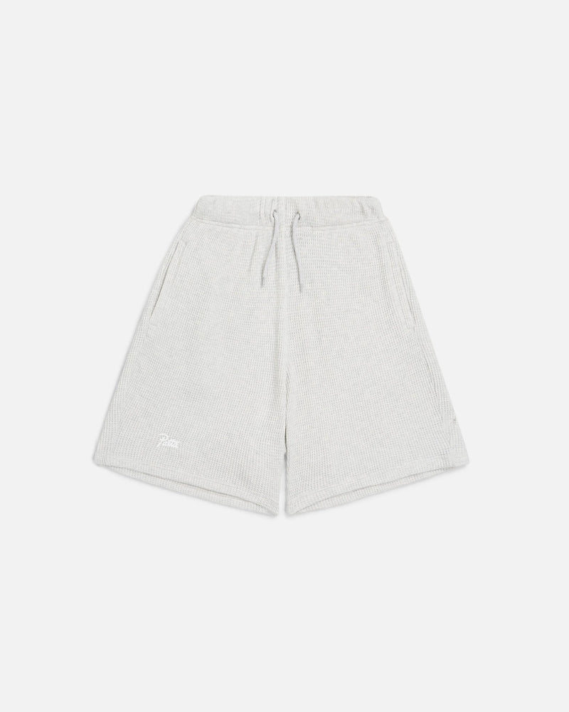 Patta Basic Waffle Shorts (Melange Grey) - Patta