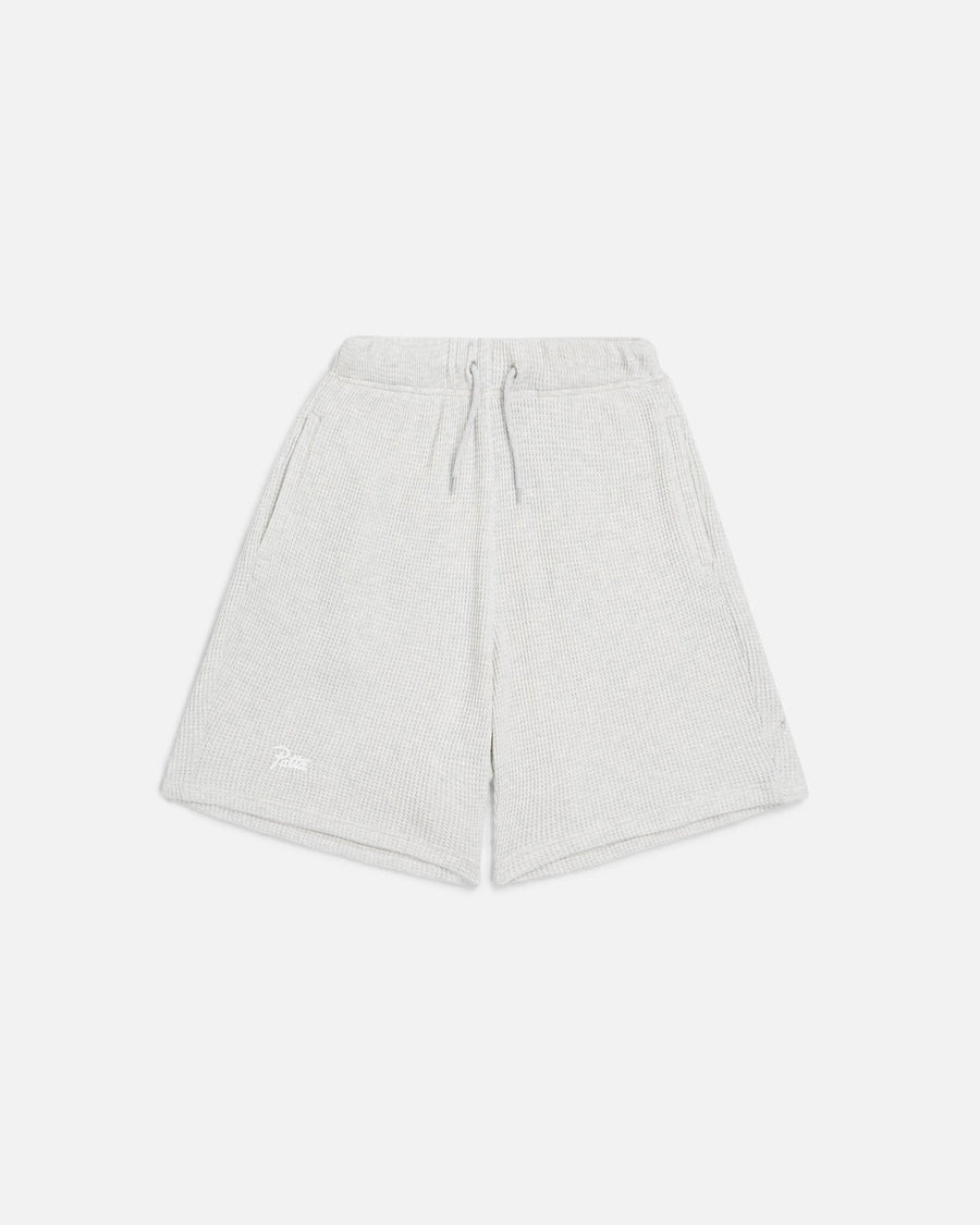 Patta Basic Waffle Shorts (Melange Grey) - Patta