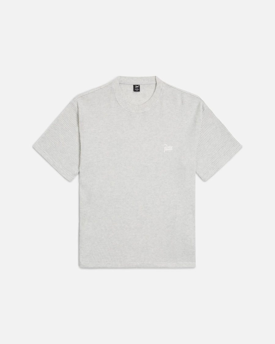 Patta Basic Waffle T-Shirt (Melange Grey) - Patta