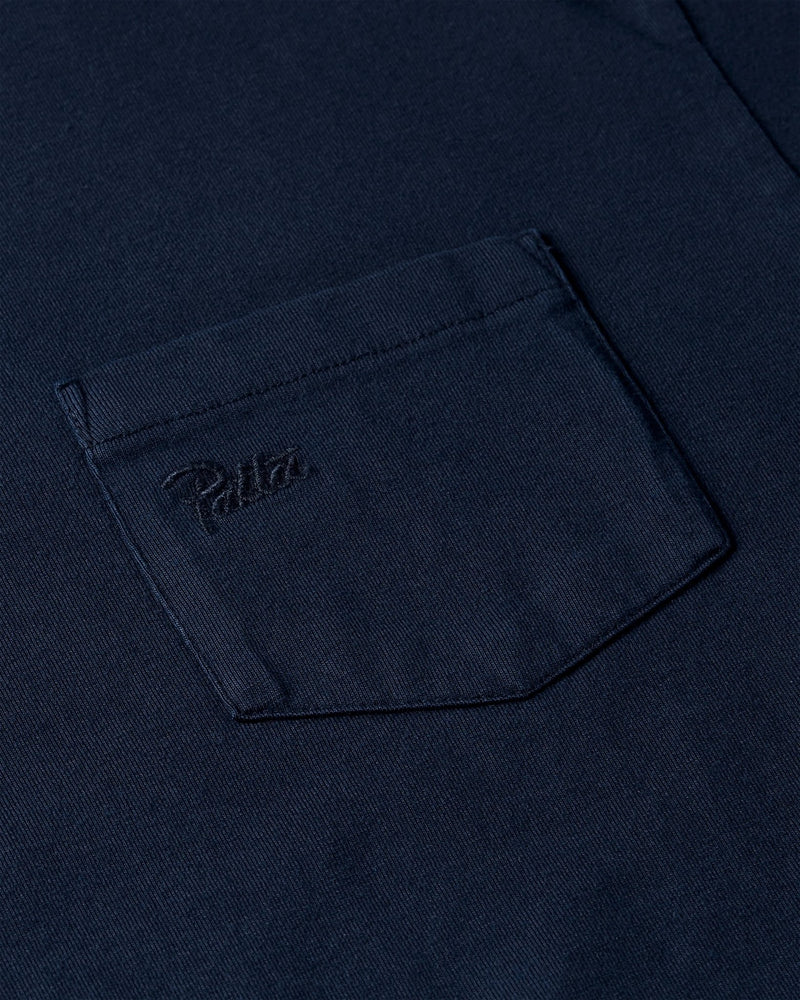 Patta Basic Washed Pocket T-Shirt (Black Iris) - Patta