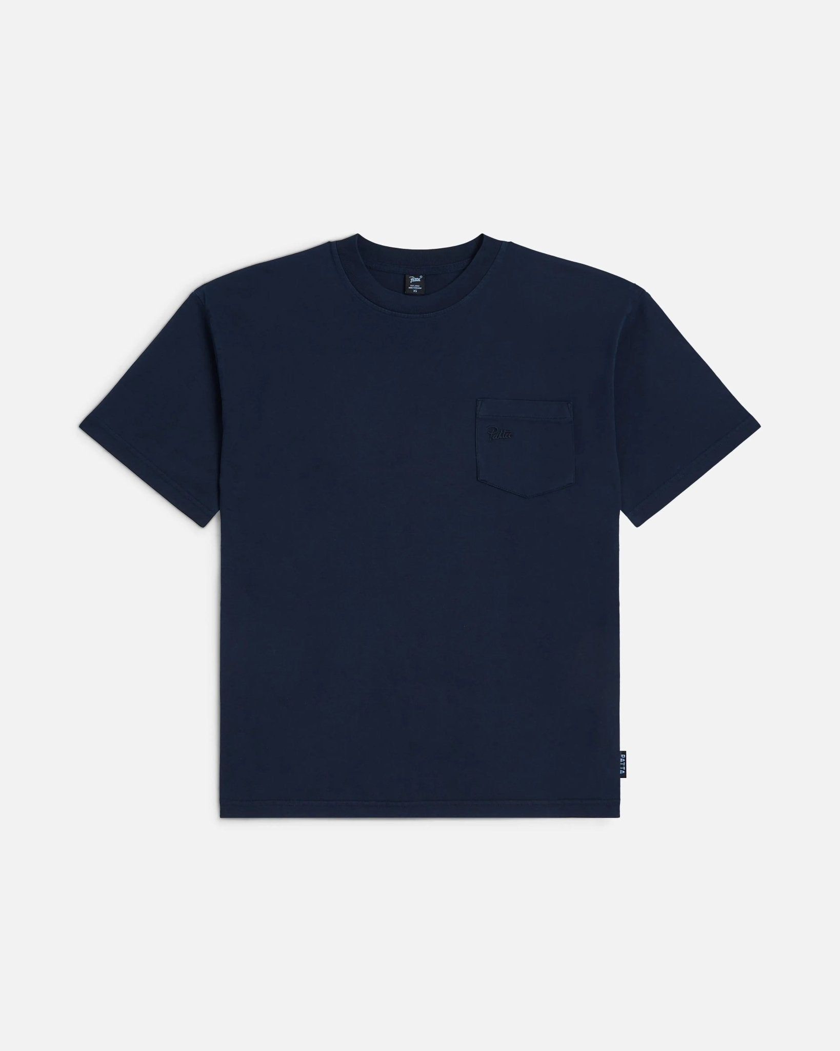 Patta Basic Washed Pocket T-Shirt (Black Iris) - Patta