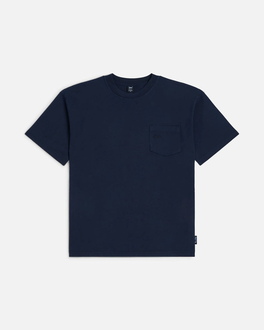 Patta Basic Washed Pocket T-Shirt (Black Iris) - Patta