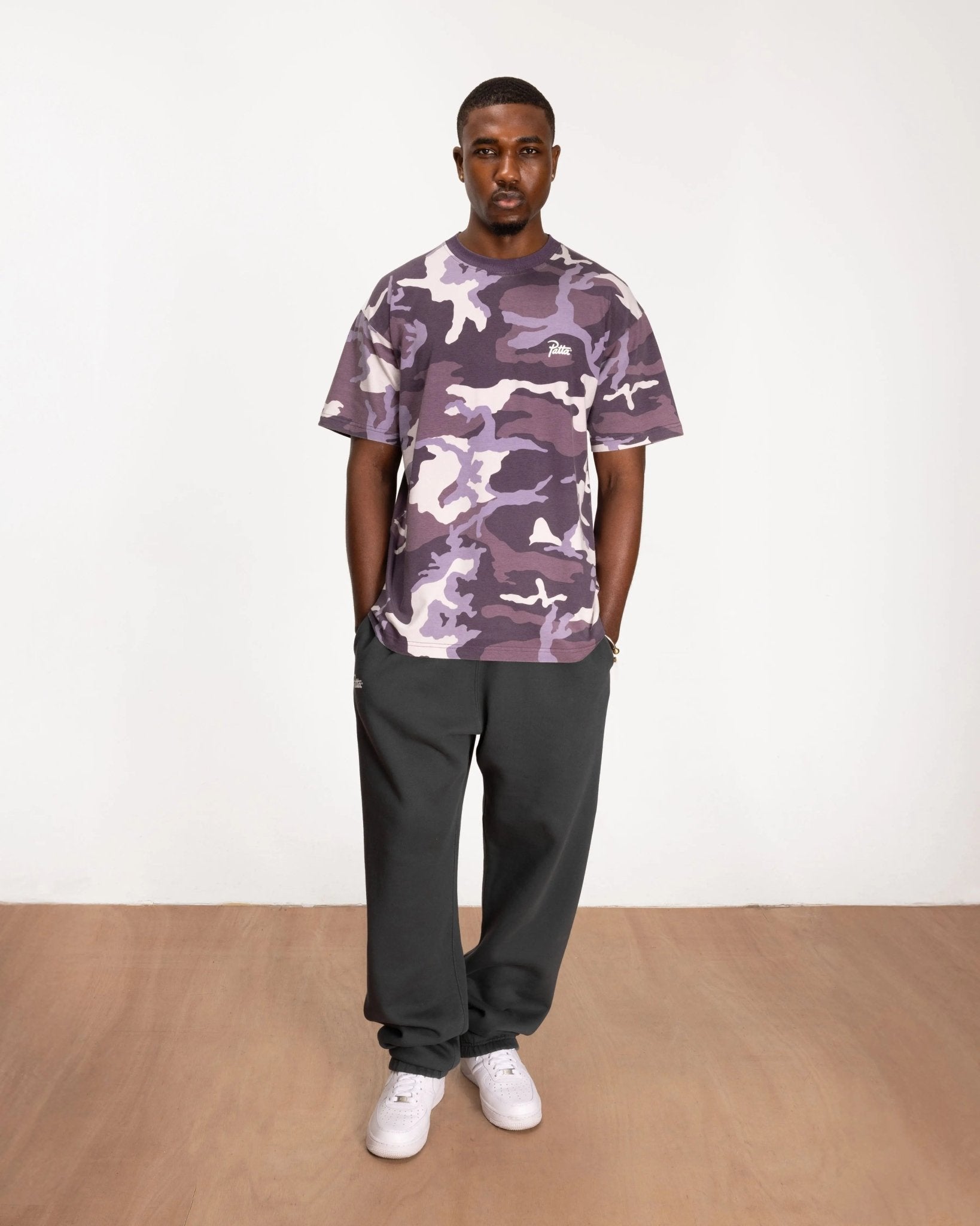 Patta Basic Woodland Camo T-Shirt (Navy Cosmos) - Patta