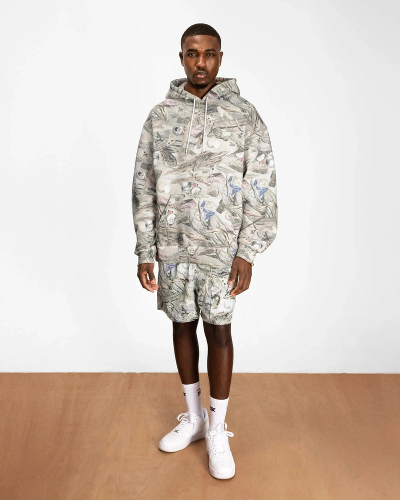 Patta Beach Print Boxy Hooded Sweater (Multi) - Patta