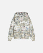 Patta Beach Print Boxy Hooded Sweater (Multi) - Patta