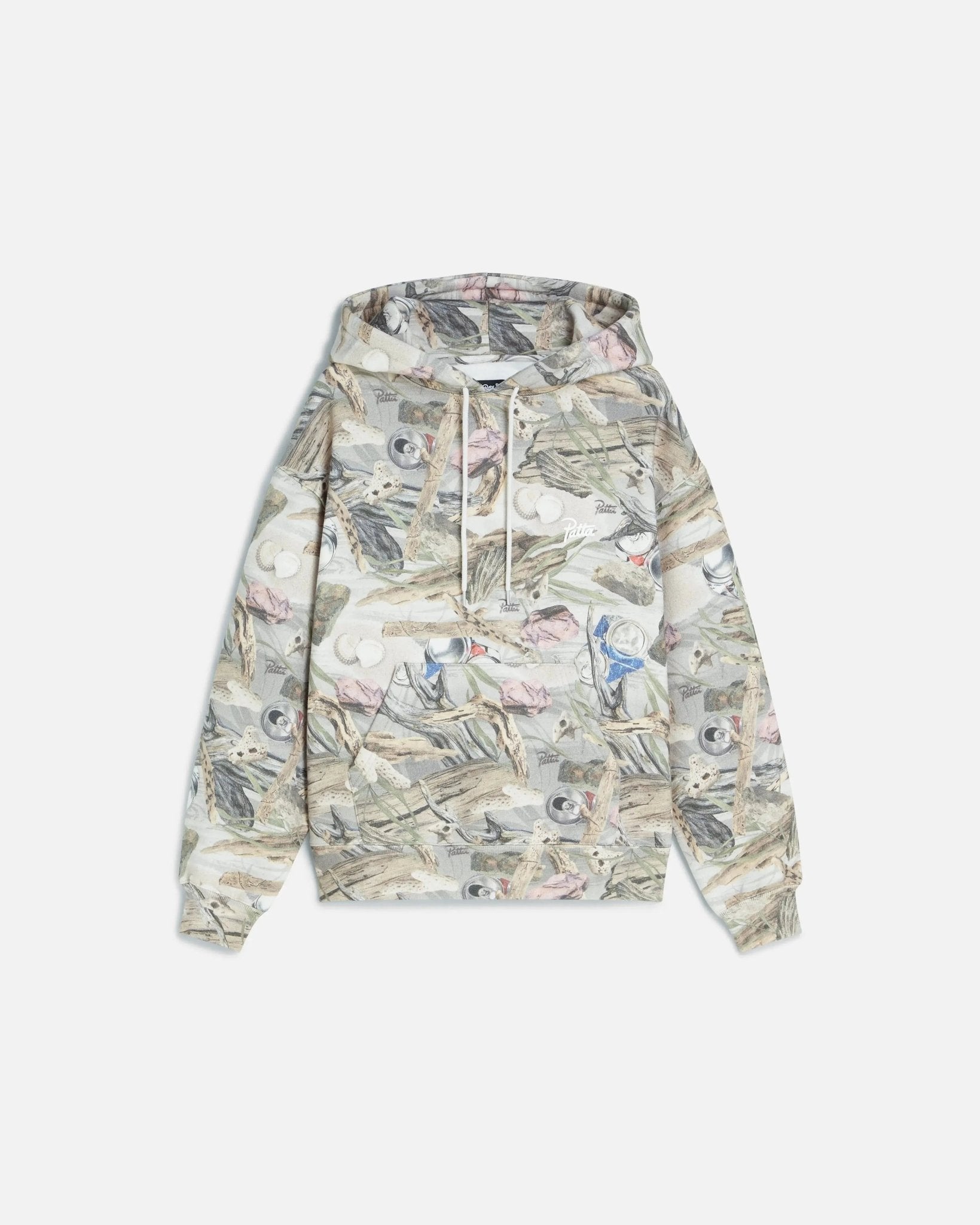 Patta Beach Print Boxy Hooded Sweater (Multi) - Patta