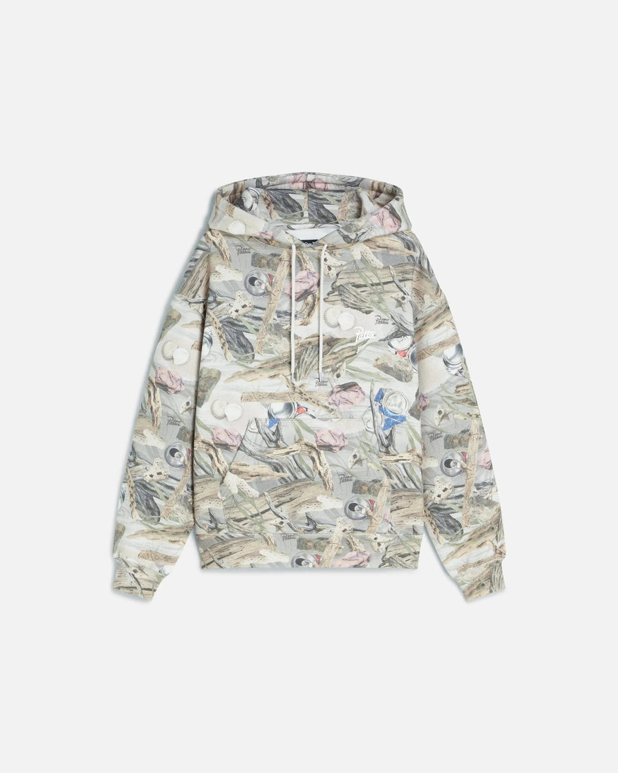Patta Beach Print Boxy Hooded Sweater (Multi) - Patta