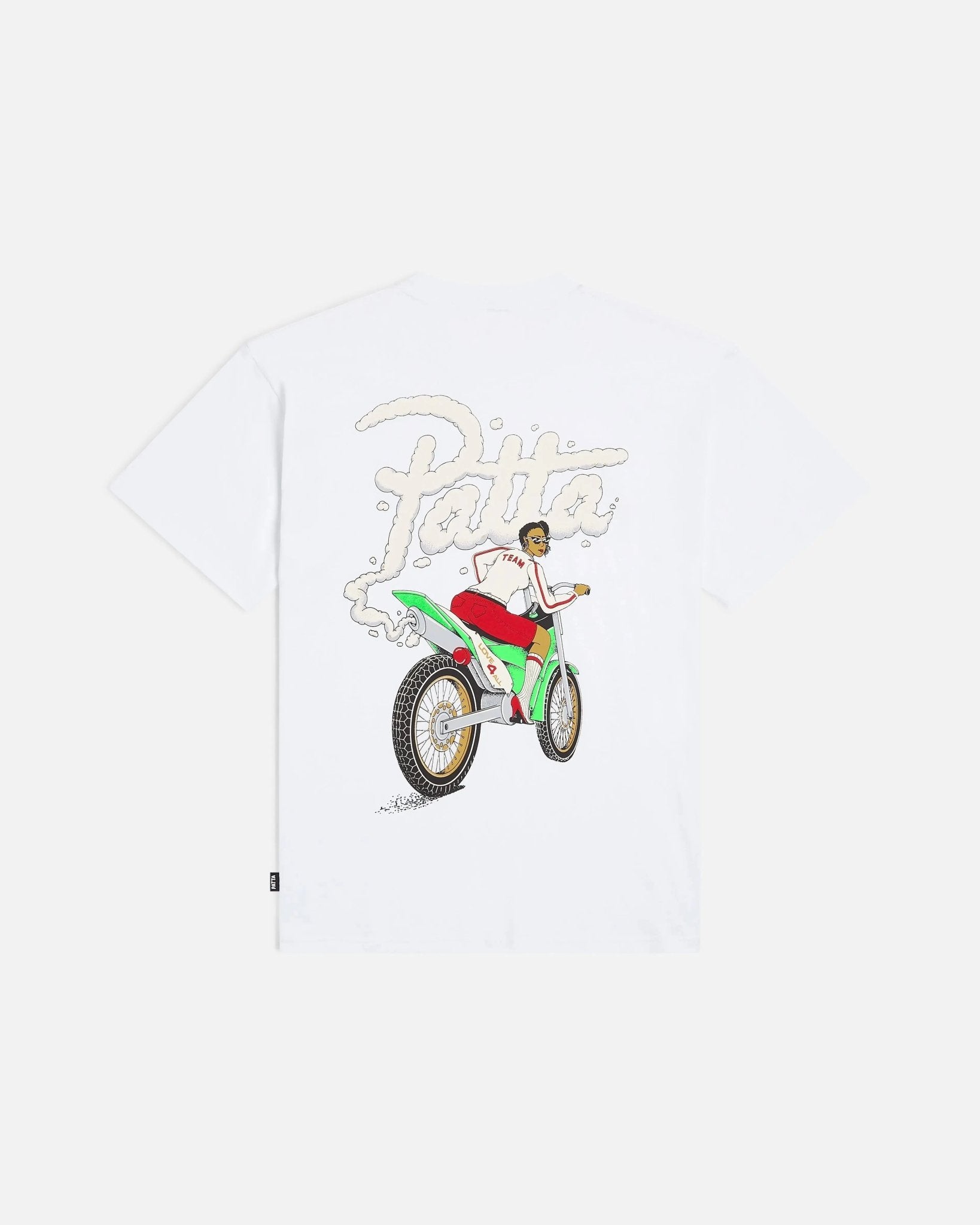 Patta Biker T-Shirt (White) - Patta