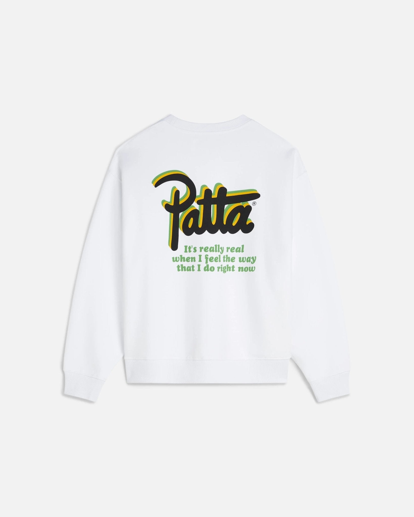 Patta Block Party Crewneck Sweater (White) - Patta