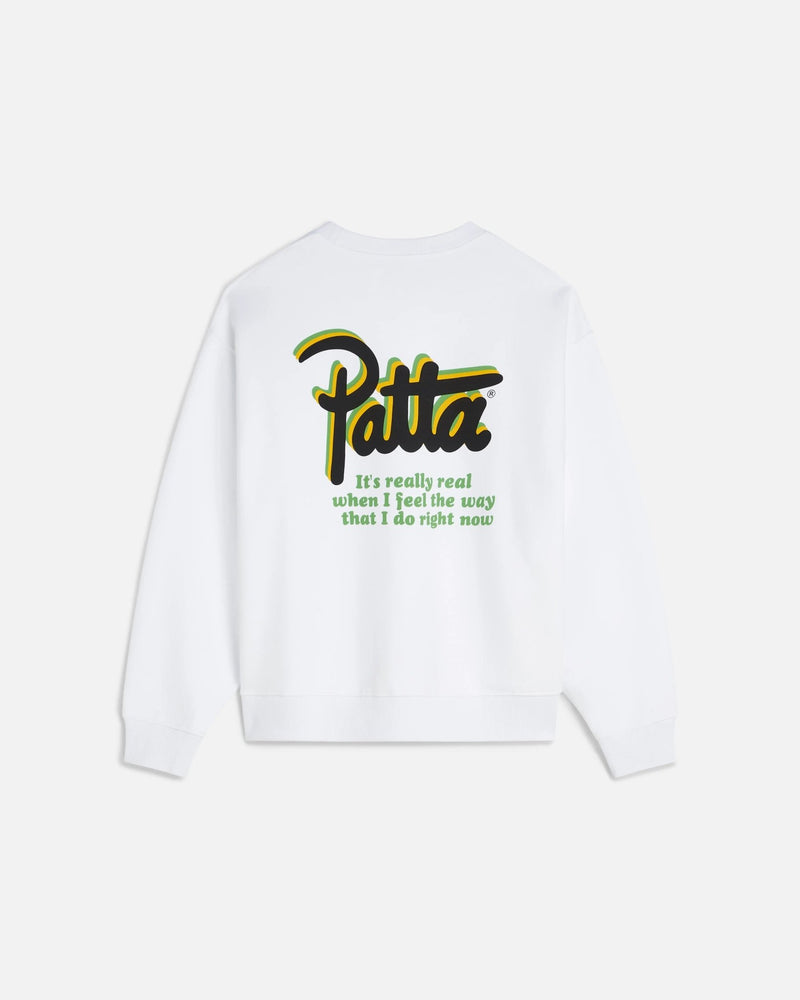 Patta Block Party Crewneck Sweater (White) - Patta
