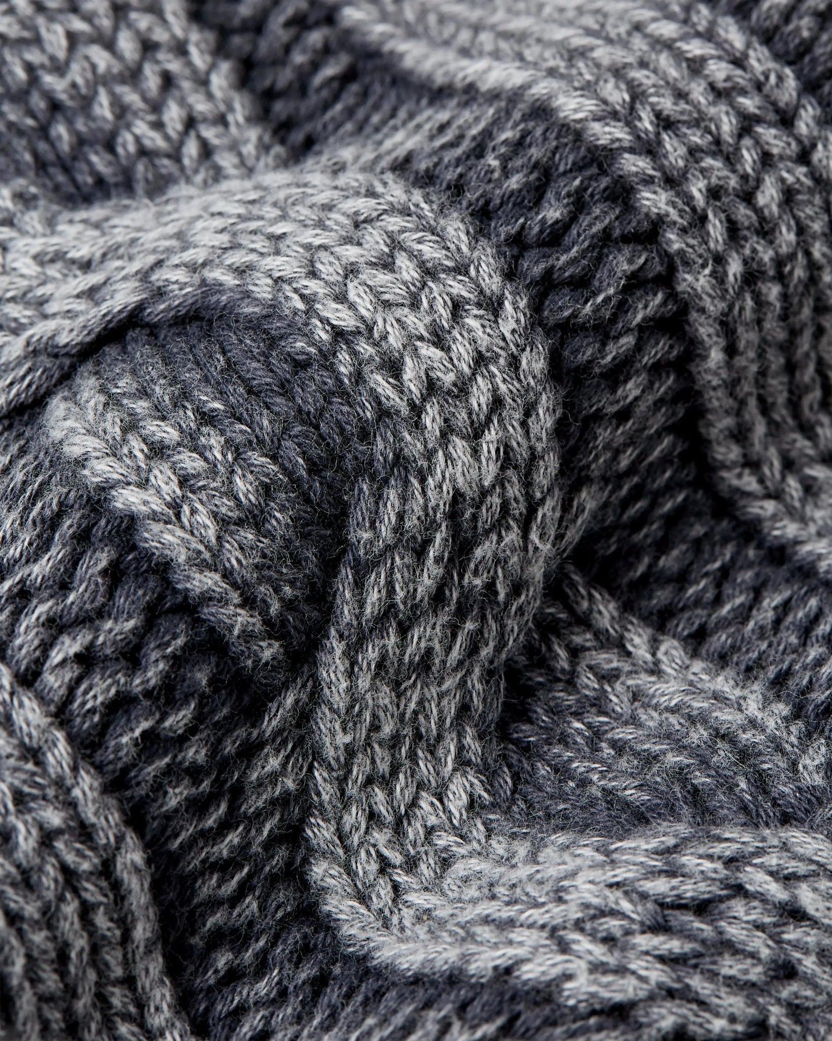 Patta Cable Knitted Cold Dye Jumper (Titanium) - Patta