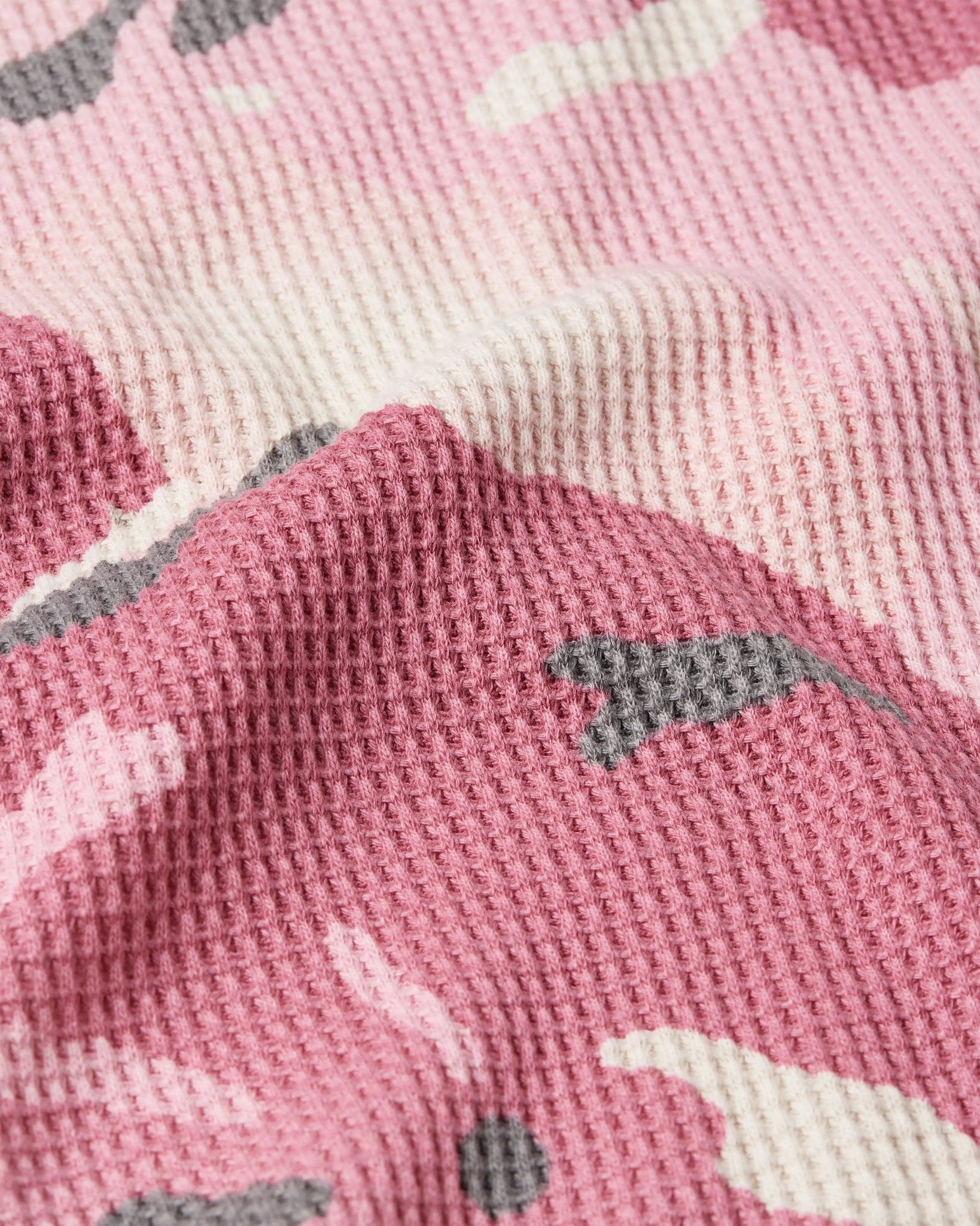 Patta Cactus Flower Camo Waffle Longsleeve T-Shirt (Cactus Flower) - Patta