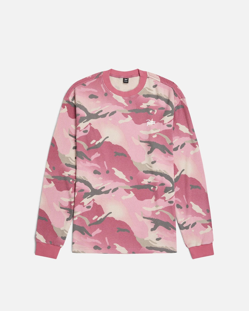 Patta Cactus Flower Camo Waffle Longsleeve T-Shirt (Cactus Flower) - Patta