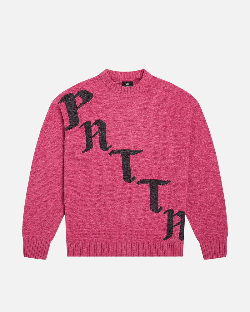 Patta Chenille Knitted Sweater (Fuchsia Red) - Patta