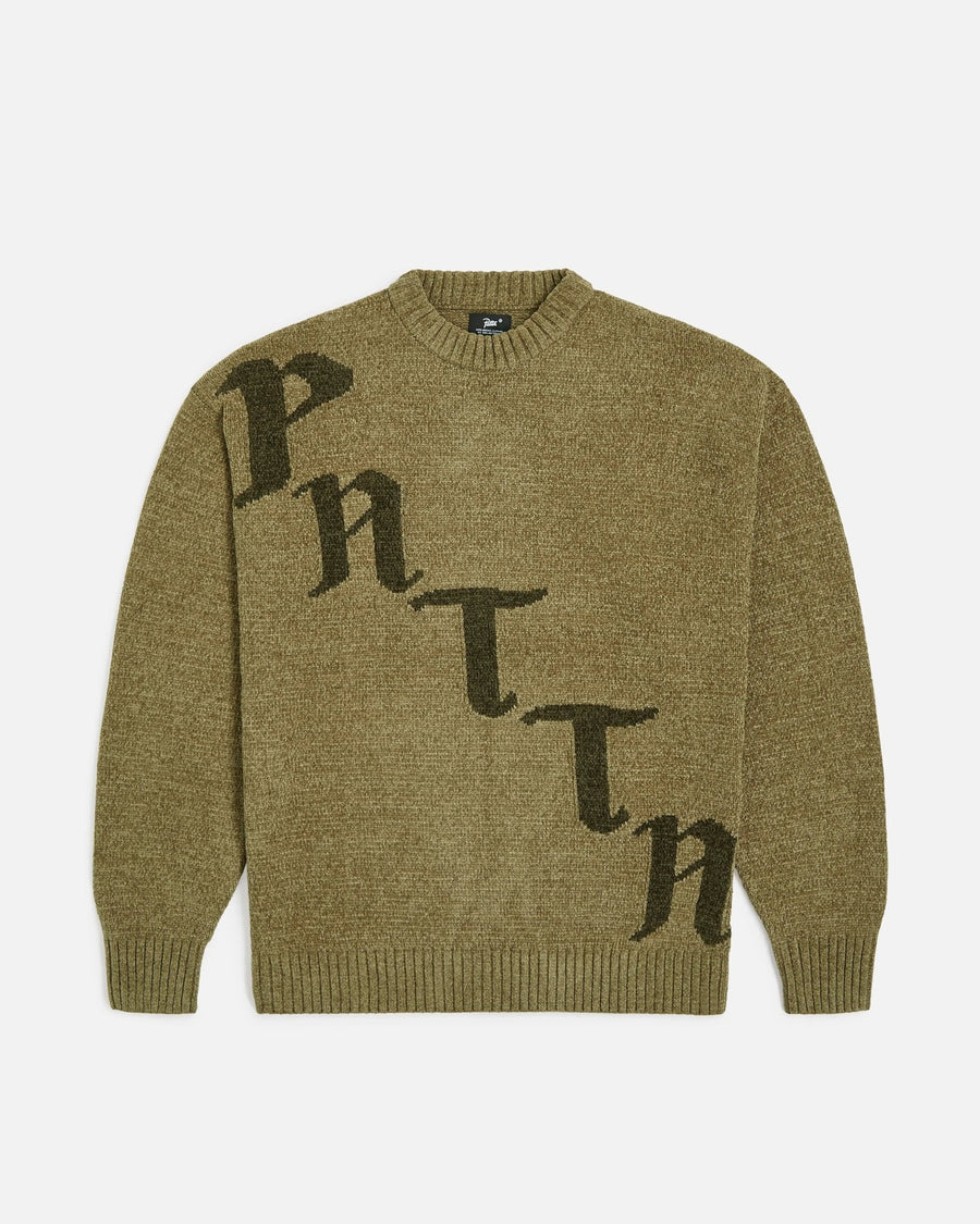 Patta Chenille Knitted Sweater (Sage) - Patta