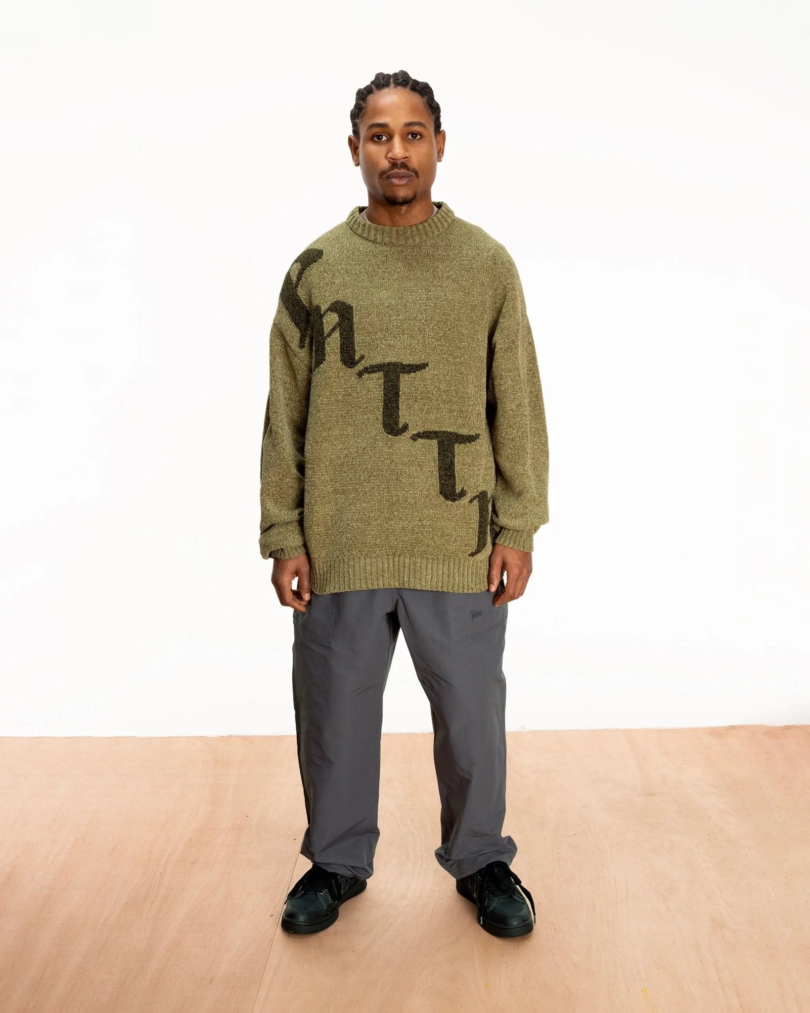Patta Chenille Knitted Sweater (Sage) - Patta