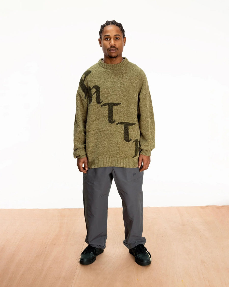 Patta Chenille Knitted Sweater (Sage) - Patta