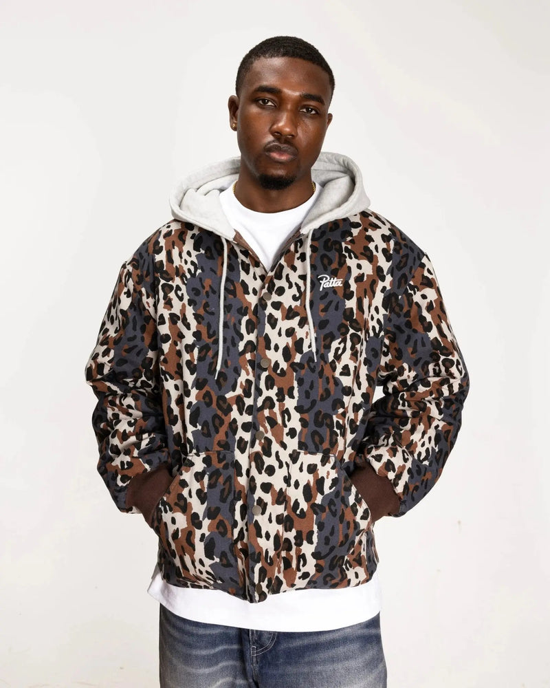 Patta City Leopard Reversible Bomber Jacket (Multi) - Patta