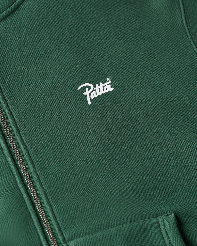 Patta Classic Zip Up Hooded Sweater (Bistro Green) - Patta
