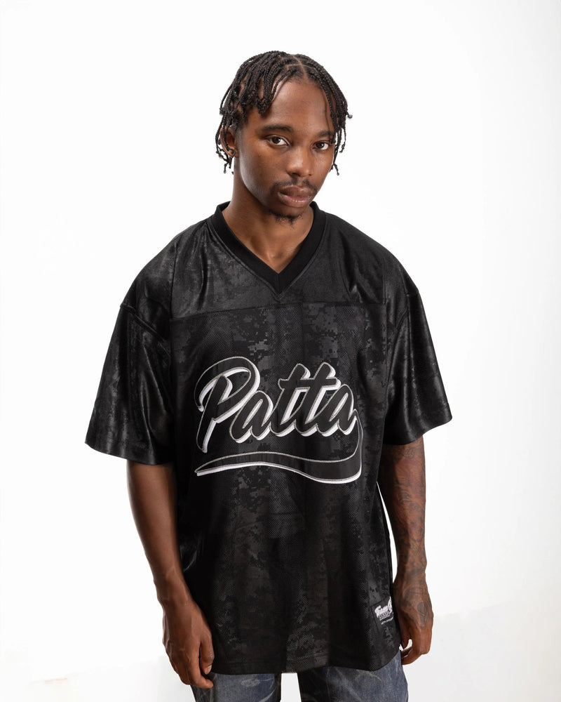 Patta Digi Lobi Mesh Football Jersey (Black) - Patta