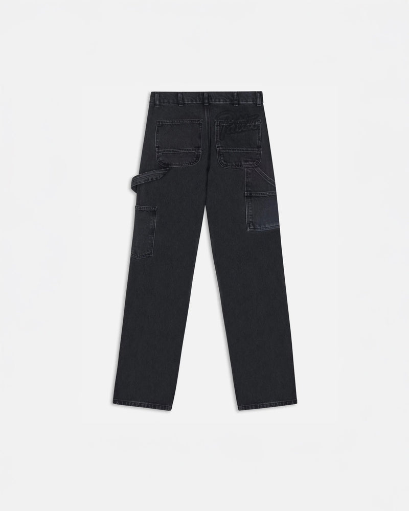 Patta Double Knee Denim Pants (Black Denim) - Patta
