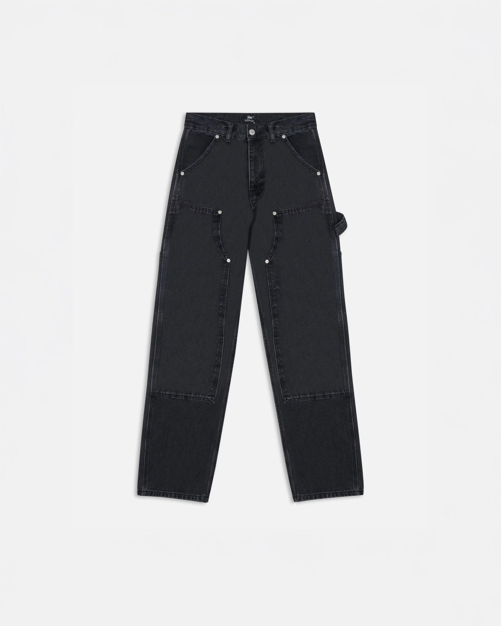 Patta Double Knee Denim Pants (Black Denim) - Patta