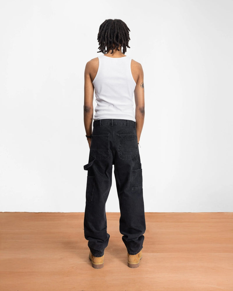 Patta Double Knee Denim Pants (Black Denim) - Patta