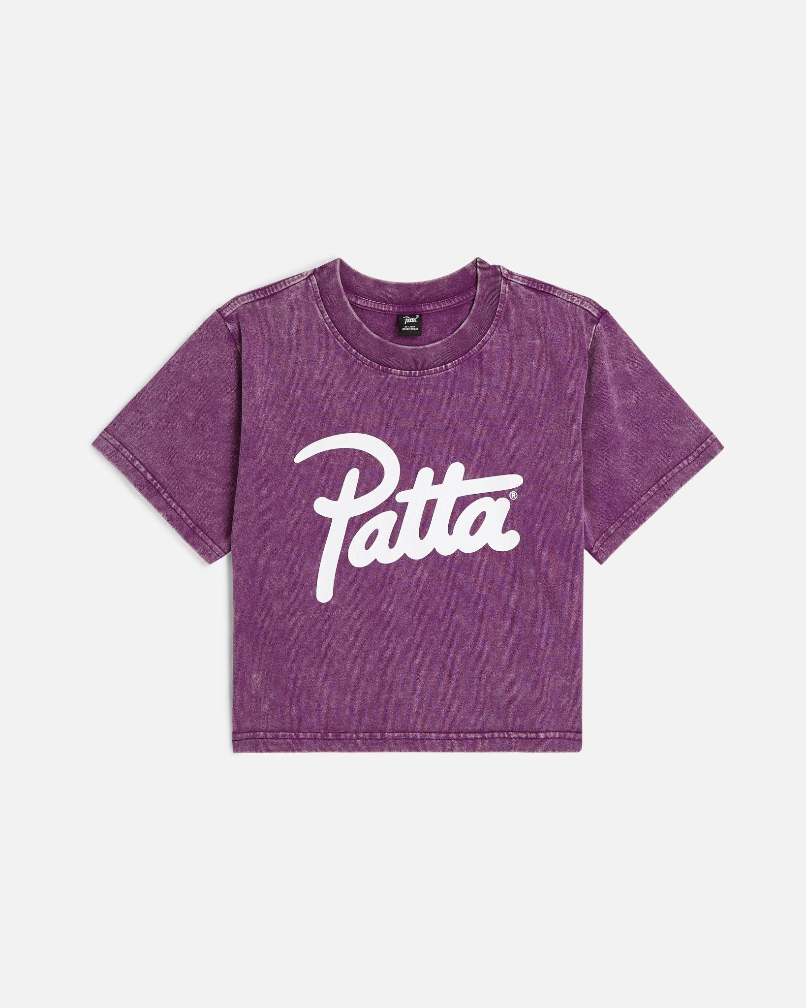 Patta Femme Acid Wash Baby T-Shirt (Dark Purple ) - Patta