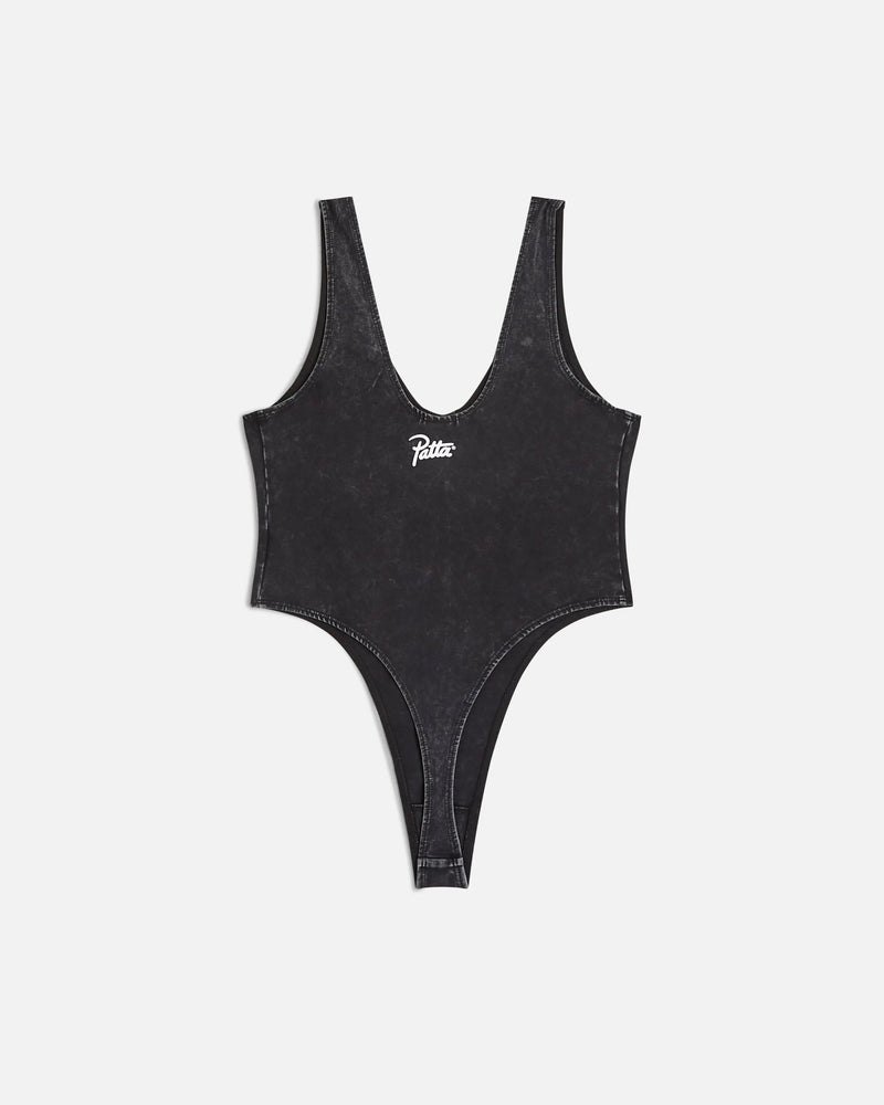 Patta Femme Acid Wash Bodysuit (Black) - Patta