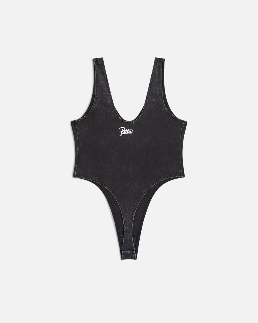 Patta Femme Acid Wash Bodysuit (Black) - Patta