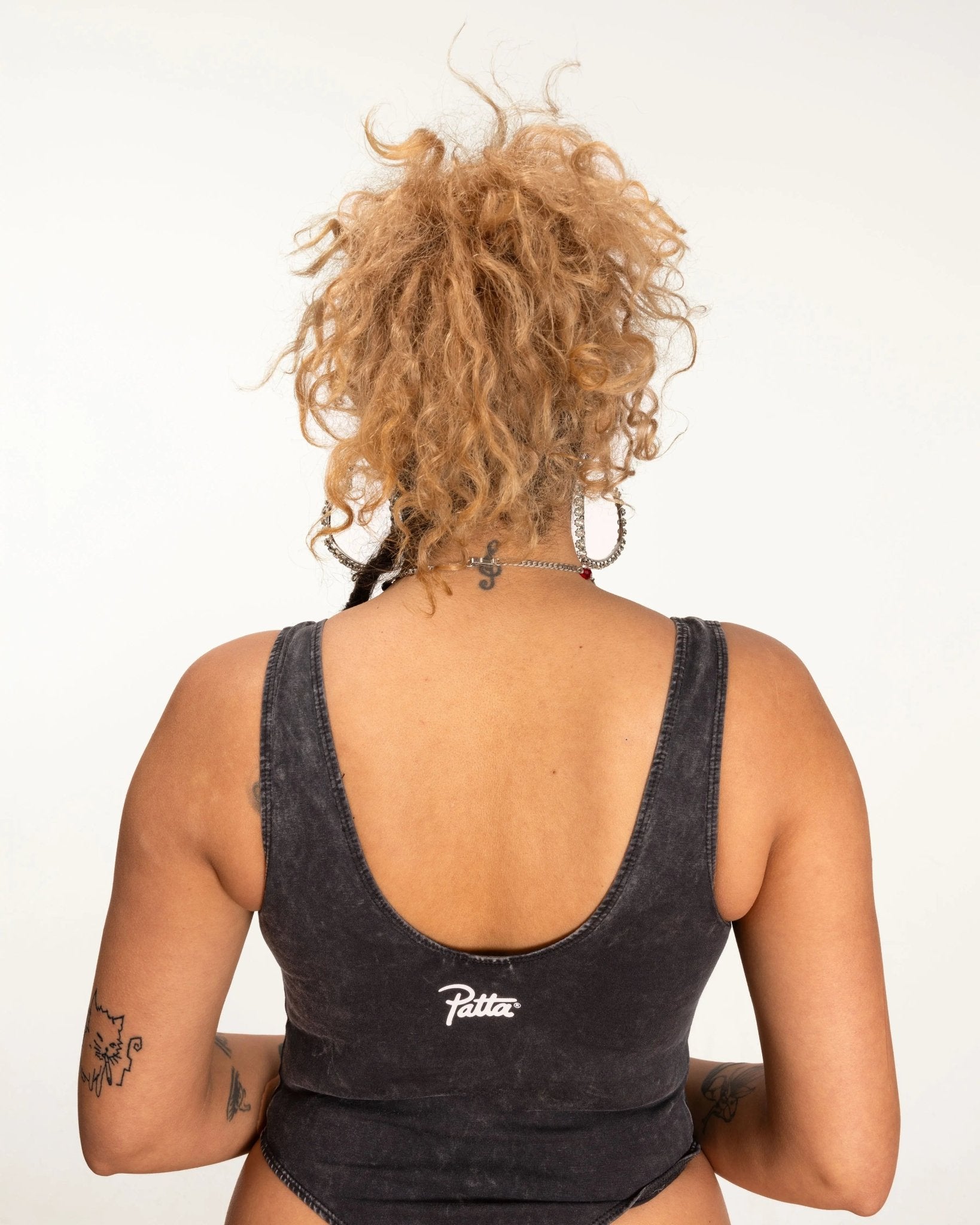 Patta Femme Acid Wash Bodysuit (Black) - Patta