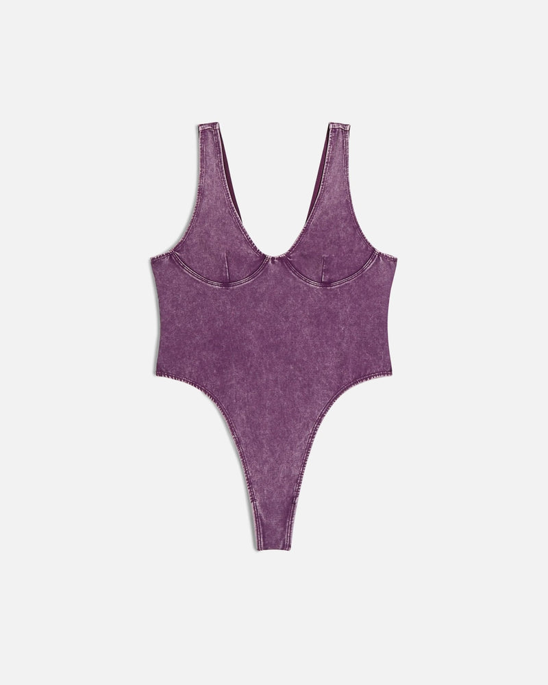 Patta Femme Acid Wash Bodysuit (Dark Purple) - Patta