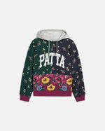 Patta Floral Patchwork Hooded Sweater (Multi) - Patta
