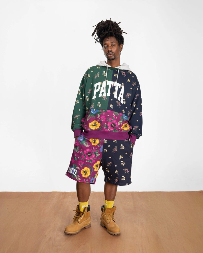 Patta Floral Patchwork Shorts (Multi) - Patta