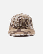 Patta Frayed Woodland Camo Sports Cap (Sand Dollar) - Patta