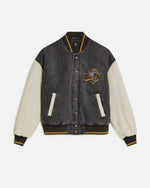 Patta Homerun Denim Varsity Jacket (Black) - Patta