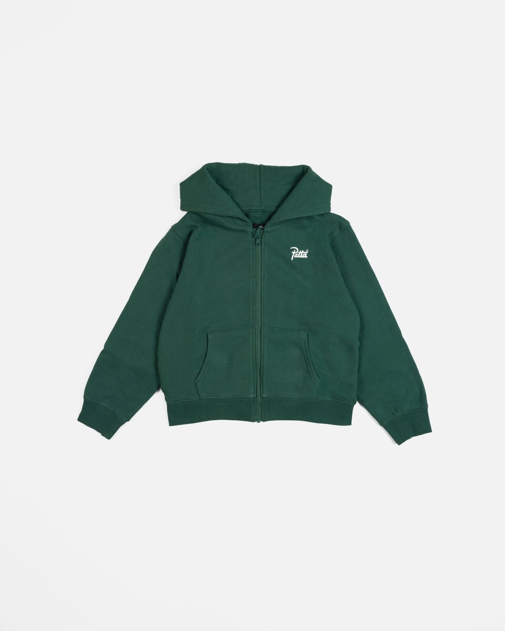 Patta Kids Zip-Up Hooded Sweater (Bistro Green) Patta