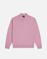 Patta Knitted Wool Longsleeve Polo Shirt (Very Berry ) - Patta