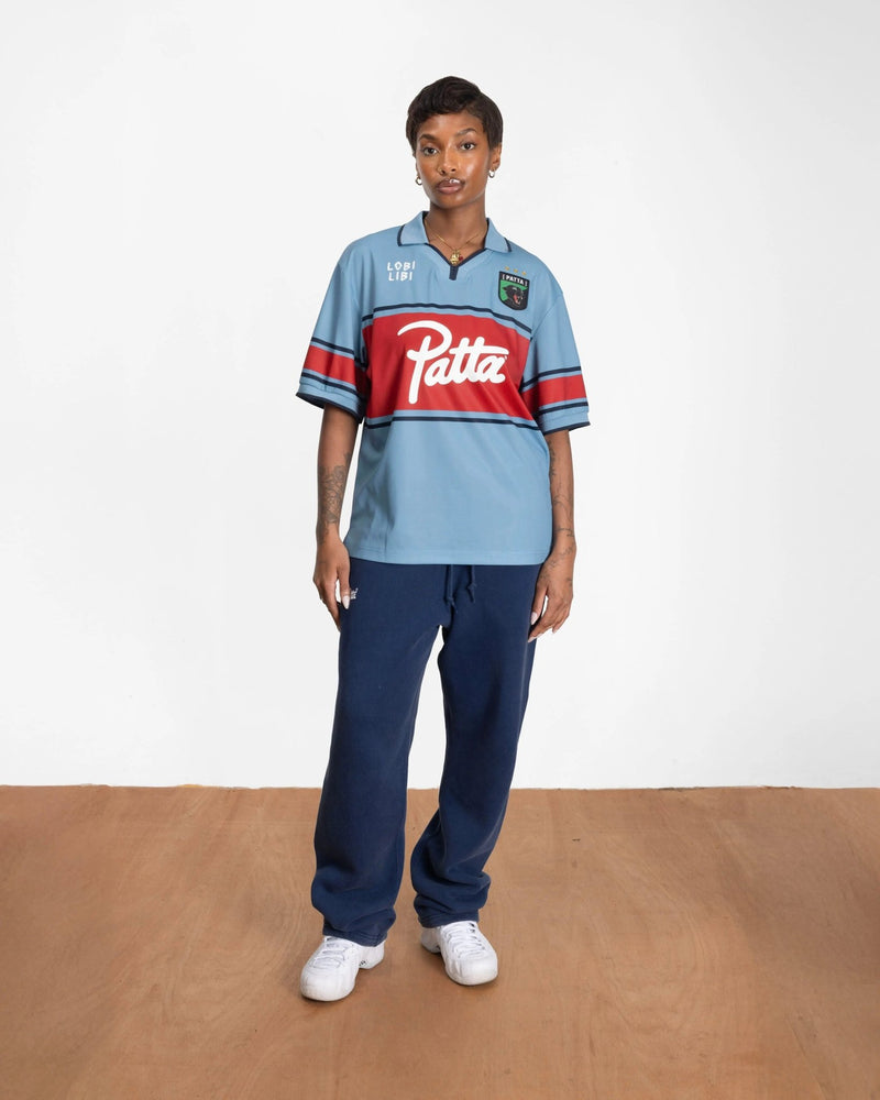Patta Legacy Football Jersey (Faded Denim) - Patta