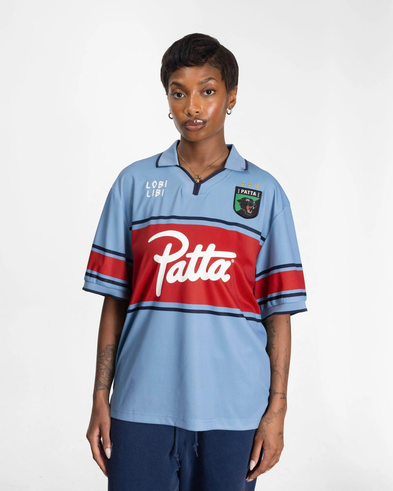 Patta Legacy Football Jersey (Faded Denim) - Patta
