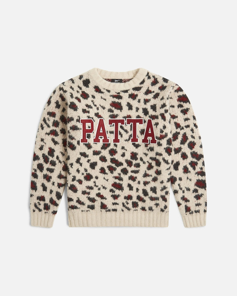 Patta Leopard Brushed Knitted Sweater (Multi) - Patta