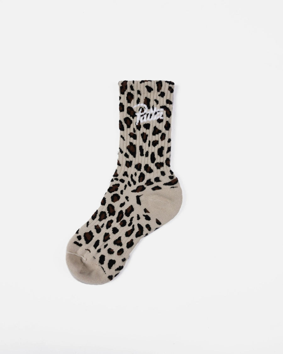 Patta Leopard Script Logo Sport Socks (1 Pack) (Multi) - Patta