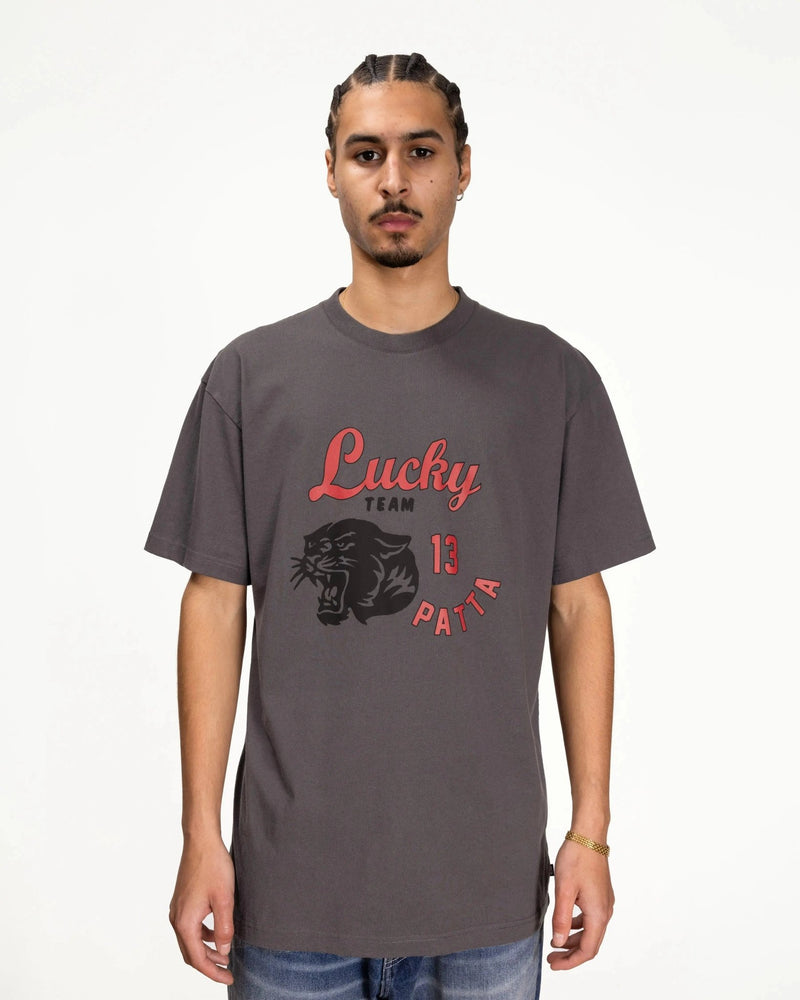 Patta Lucky Team T-Shirt (Forged Iron) - Patta