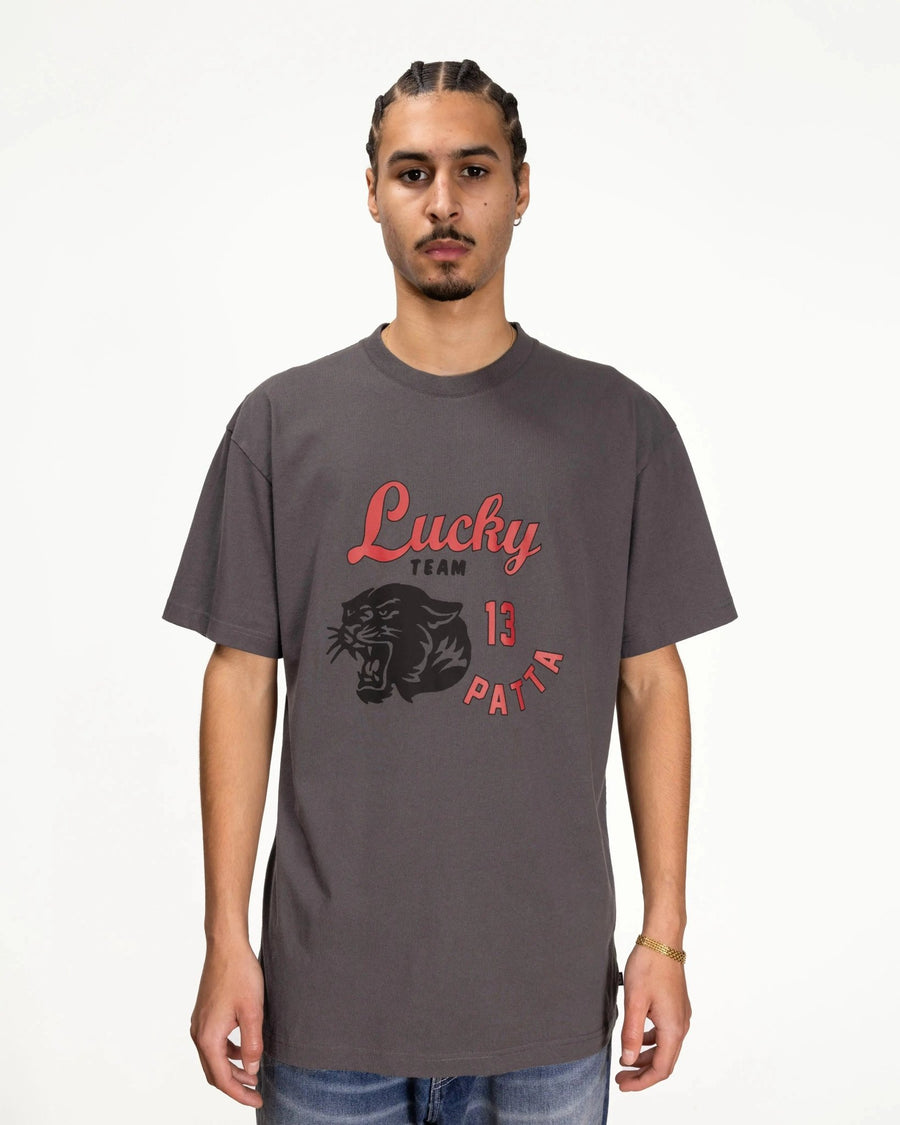 Patta Lucky Team T-Shirt (Forged Iron) - Patta