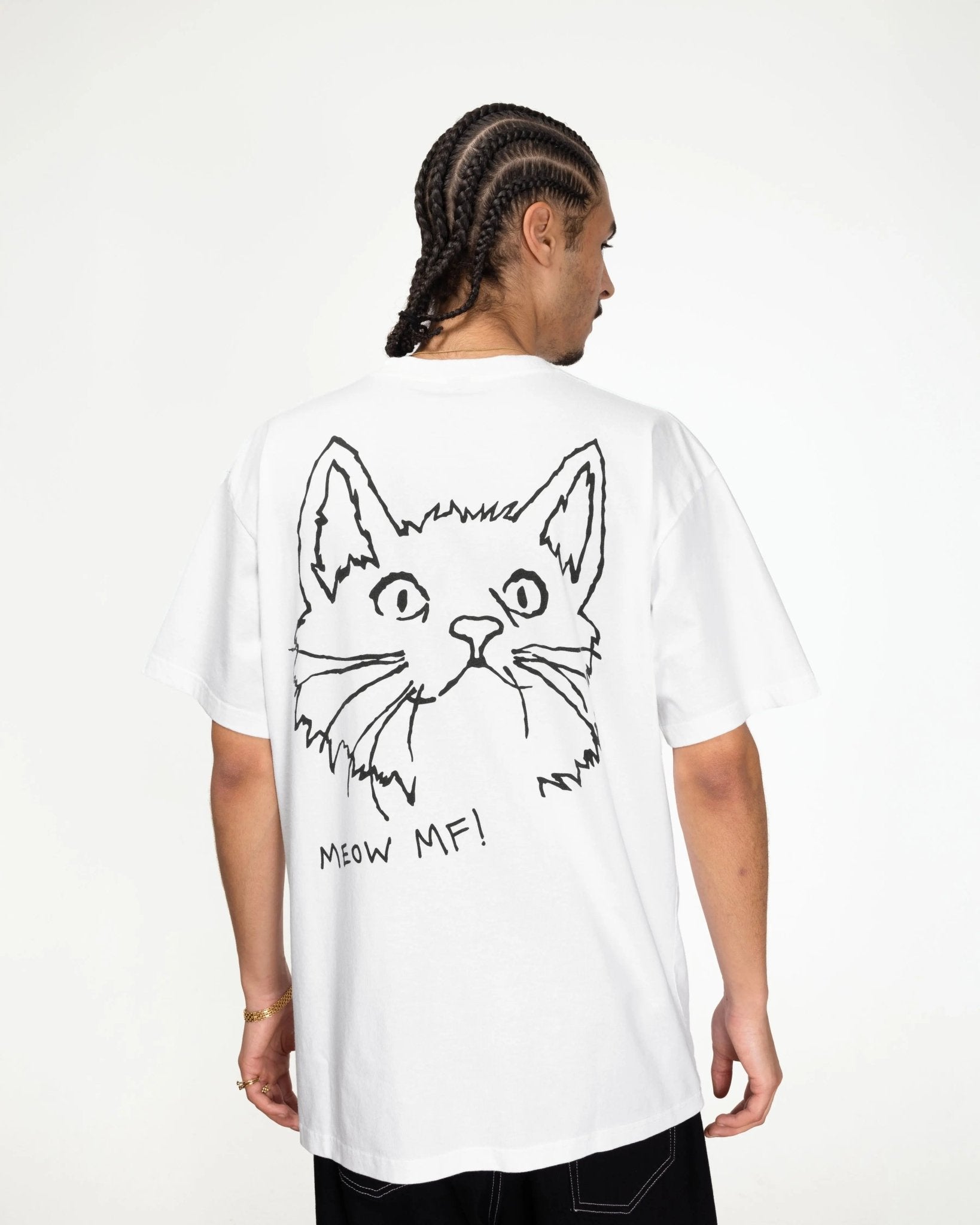 Patta Meow T-Shirt (White) - Patta