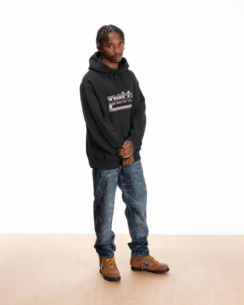 Patta Metal Boxy Hooded Sweater (Moonless Night) - Patta